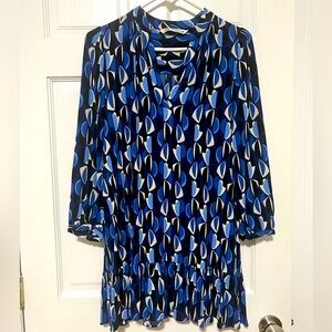 Zara. Size small. Blue, black, white.